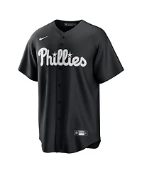 Nike Men's Bryce Harper Black Philadelphia Phillies Lights Out Replica Player Jersey