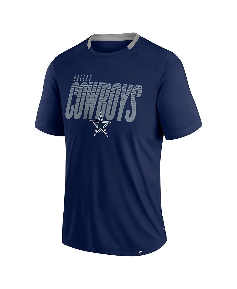 Fanatics Men's Navy Dallas Cowboys Fade Dot Slant T-Shirt