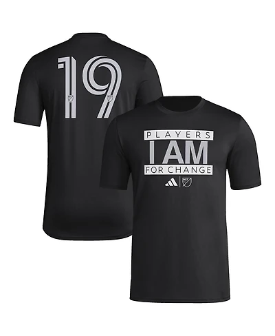 Adidas Men's Black Mls 2024 "I Am 19" Pre-Match T-Shirt