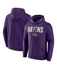 Fanatics Men's Purple Baltimore Ravens Pylon Outline Pullover Hoodie