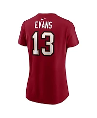 Nike Women's Mike Evans Red Tampa Bay Buccaneers Player Name Number T-Shirt
