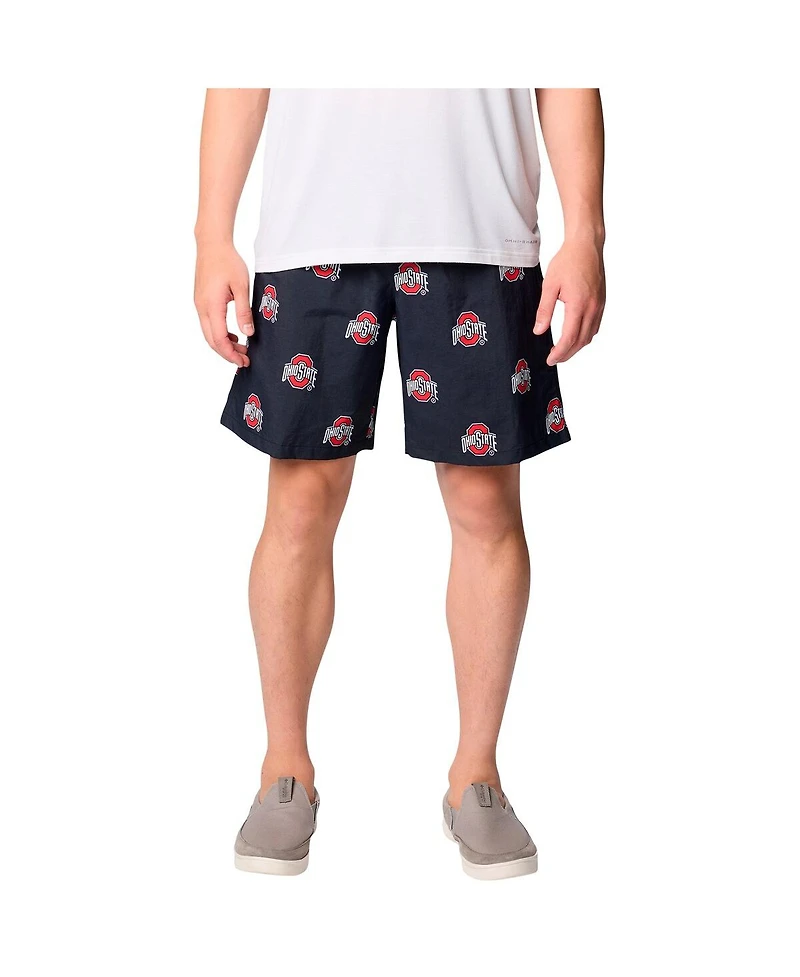 Columbia Men's Black Ohio State Buckeyes Big Tall Back Cast Shorts