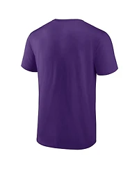 Fanatics Unlabeled Men's Purple Lsu Tigers Basic Team Arch T-Shirt