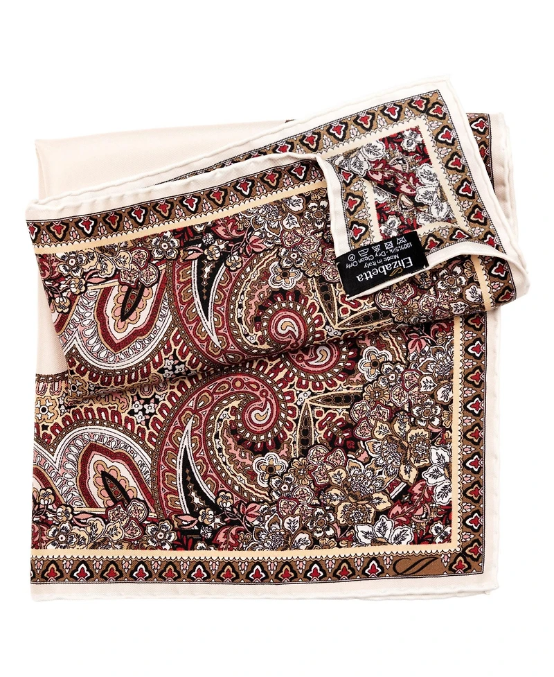 Elizabetta Men's Perugia - Silk Pocket Square for Men