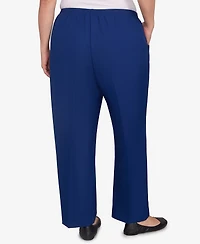 Alfred Dunner Plus Classic Poly Accord Medium Length Pants