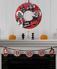 Mr. Halloween Retro Wreath and Garland Set