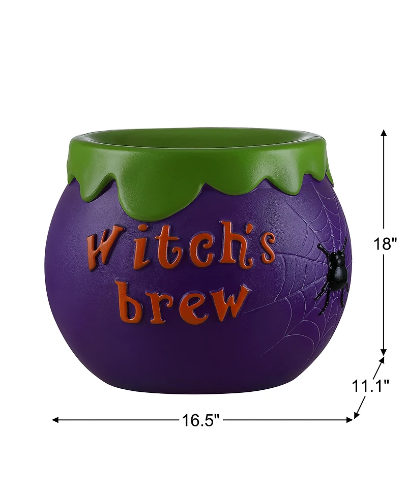 Mr. Halloween 14" Cauldron Lit Blow Mold Candy Bowl