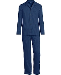 Lands' End Men's Long Sleeve Temperature Regulating Woven Sleep Set