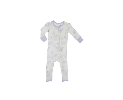 Baby Grey By Everly Convertible Romper Fitted Long Sleeve Pajama