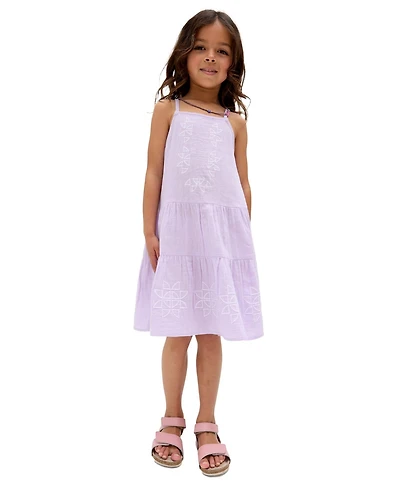 Raffya Kids Little Girls Camilla Tiered Lace Insert Dress
