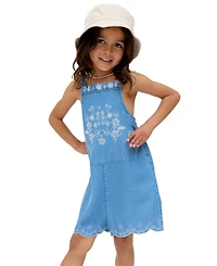 Raffya Kids Rachel Scalloped Hem Embroidered Romper