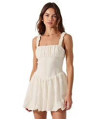 Modenaire Women's Boucle Knit Fit & Flare Mini Dress