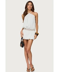 Edikted Women's Aida Backless Bubble Mini Dress