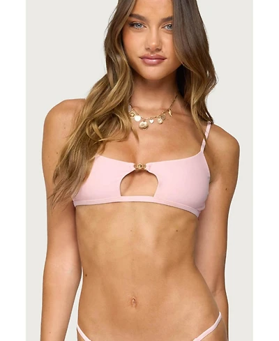 Edikted Women's Kaya Cut Out Bralette Bikini Top