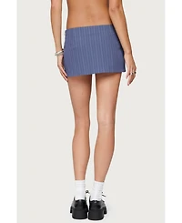 Edikted Women's Frankey Pinstripe Mini Skort