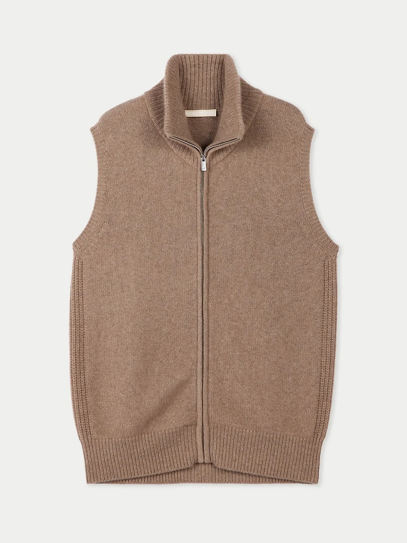 Gobi Cashmere Men's Cashmere Full-Zipper Vest
