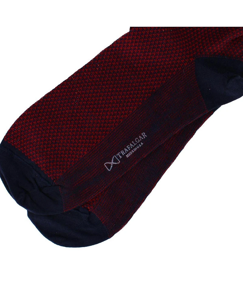 Trafalgar Men's Clayton Birdseye Over The Calf Mercerized Cotton Socks (1Pair)