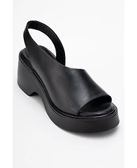 Roy Leather Wedge Sandal (Women)
