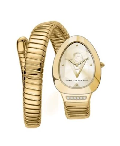 Christian Van Sant Womens Naga Gold Dial Watch Cv0874