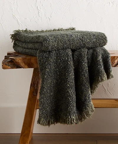 Oake Heathered Boucle Throw, 50" x 60", Exclusively for Macy's