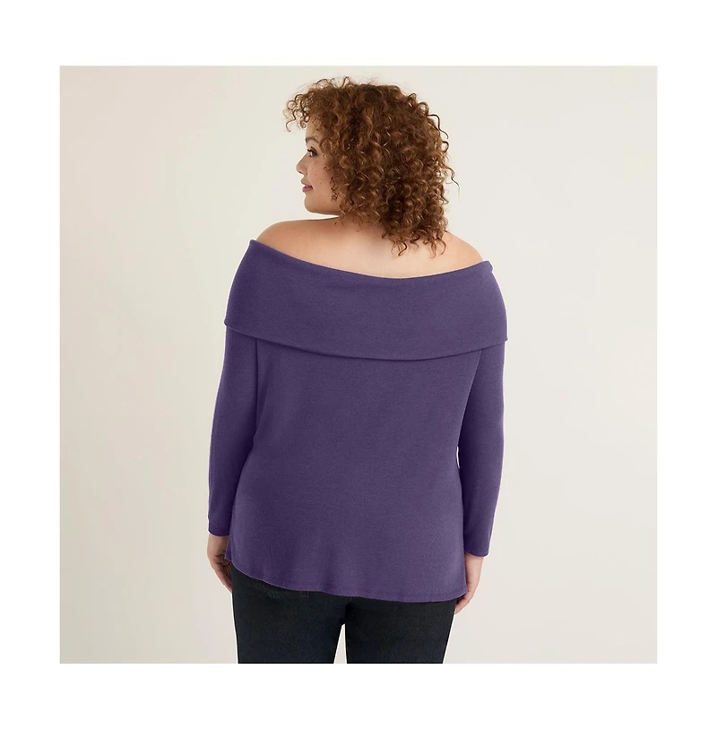 June + Vie Women's Off-The-Shoulder Top