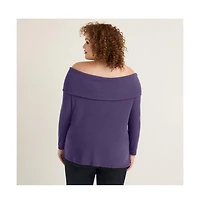 June + Vie Women's Off-The-Shoulder Top
