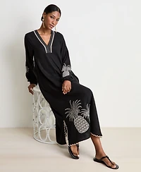 Women's Pineapple-Embroidered Shift Dress, Macy's Exclusive - On 34th | Alix Friedberg Capsule Collection