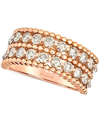 Le Vian Nude Diamond Double Row Beaded Ring (1-1/3 ct. t.w.) in 14k Rose Gold