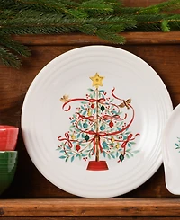 Fiesta Holly Berry Christmas Tree Classic Rim 9" Luncheon Plate