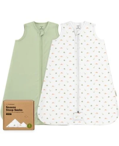 Keababies 2 Pack Snooze Baby Sleep Sacks Cotton Wearable Blanket Soft Toddler Sleeping Bag Smooth Zipper