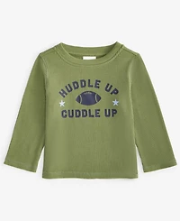 First Impressions Baby Boys Long-Sleeve Huddle Up Graphic Waffle T-Shirt, Exclusively at Macy's