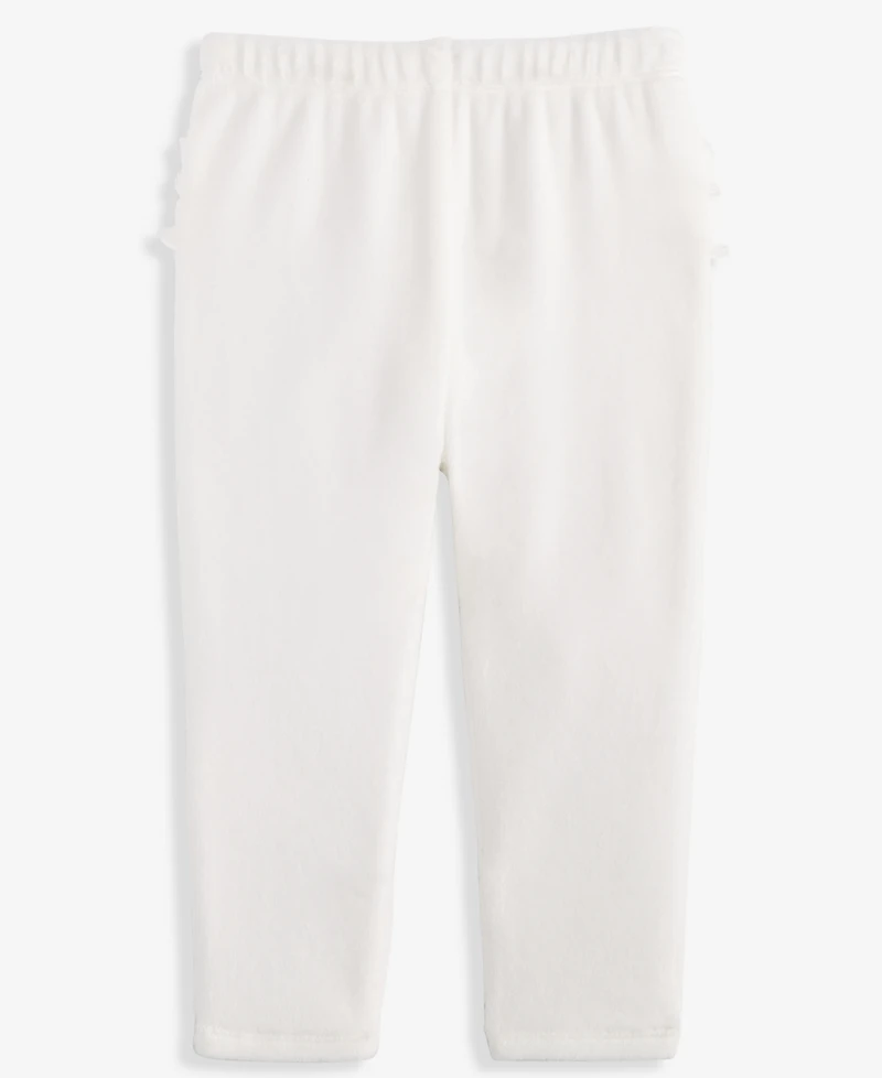 First Impressions Baby Girls Velour Ruffle-Back Leggings, Macy's Exclusive