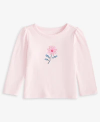 First Impressions Baby Girls Long-Sleeve Floral Graphic T-Shirt