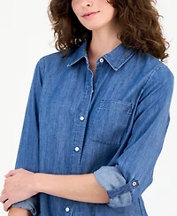 Nautica Jeans Women's Chambray Utility Shirt