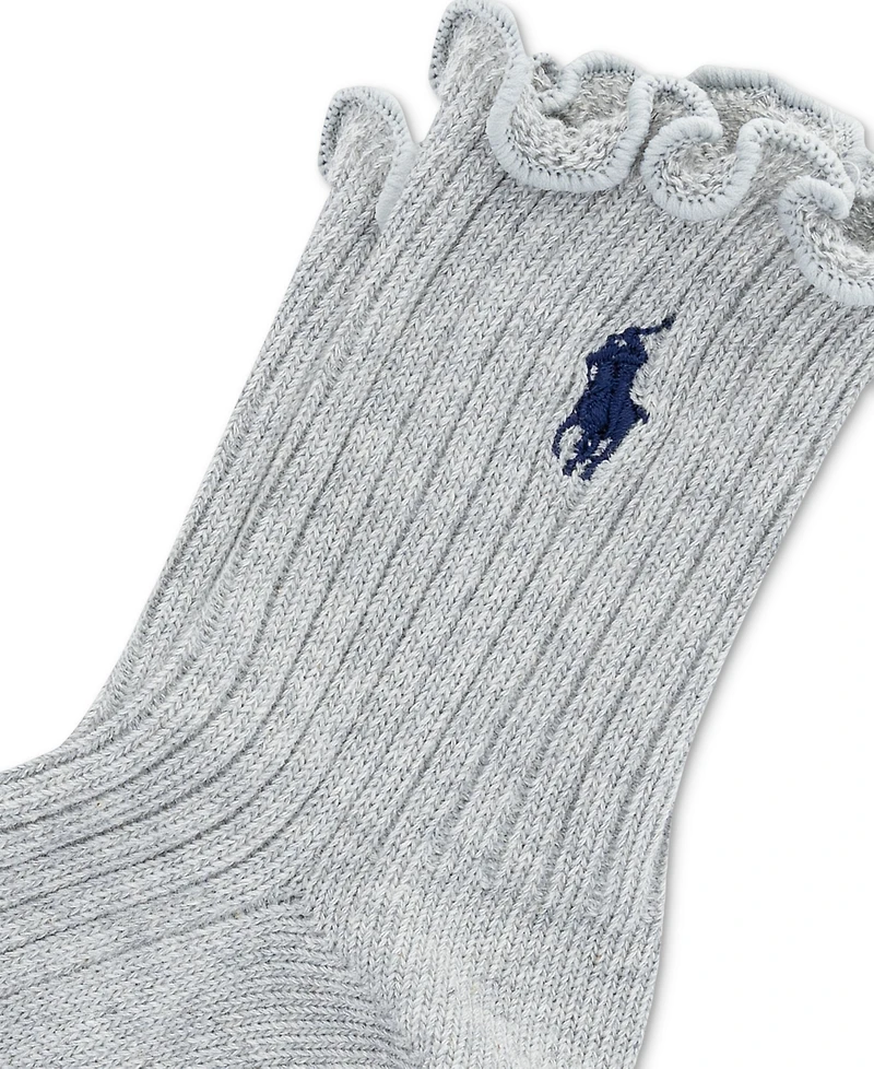 Polo Ralph Lauren Women's Lettuce Edge Anklet Socks 79132