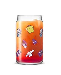 JoyJolt Hello Kitty Friends Character Toss Can Drinking Glasses, Set of 4