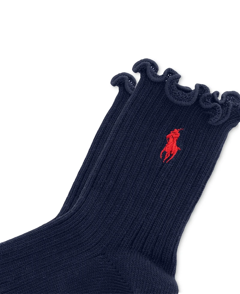 Polo Ralph Lauren Women's Lettuce Edge Anklet Socks 79132