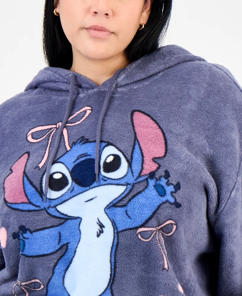 Disney Trendy Plus Stitch Fleece Pullover Hoodie