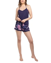 Linea Donatella Women's Jazlyn Knit 3Pcs Travel and Sleep Pajama Set
