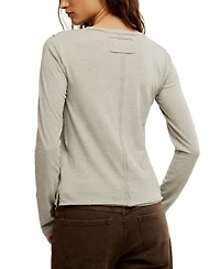 Free People Women's Nova Crewneck Long-Sleeve Top