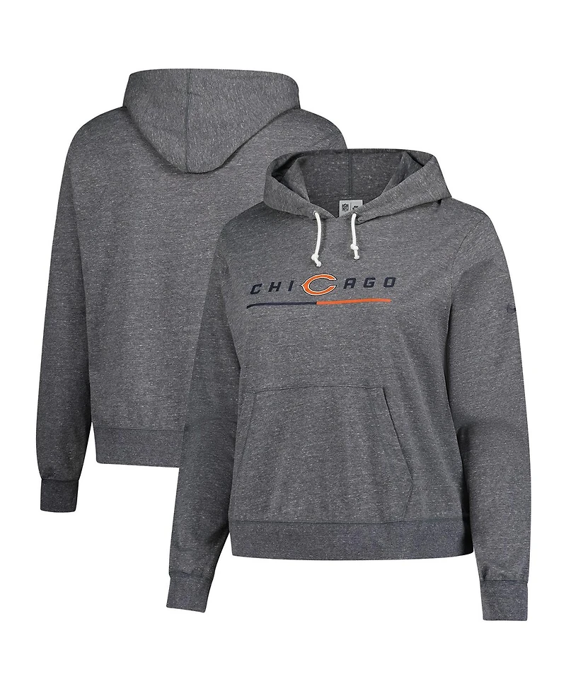 Nike Women's Heather Charcoal Chicago Bears Pullover Hoodie