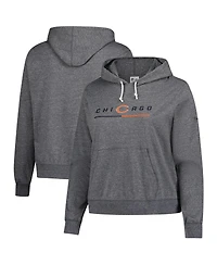 Nike Women's Heather Charcoal Chicago Bears Pullover Hoodie