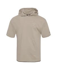 Pro Standard Men's Tan Dallas Cowboys Neutrals Capsule Short Sleeve Pullover Hoodie