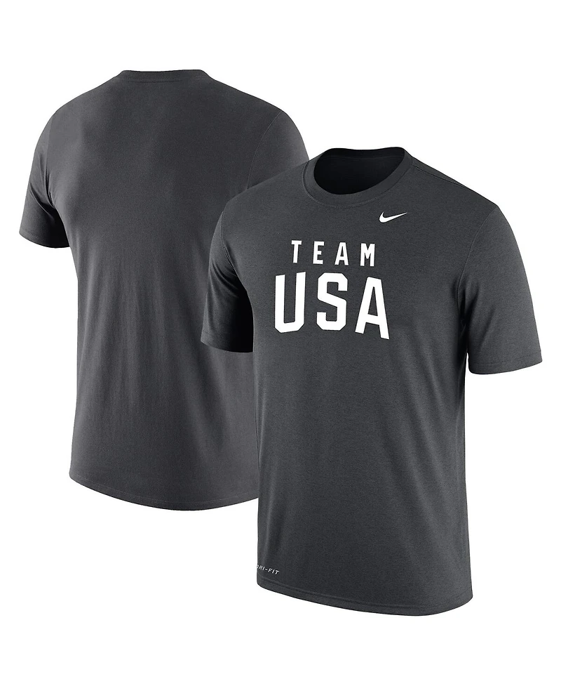 Nike Men's Anthracite Team Usa Olympic Performance T-Shirt