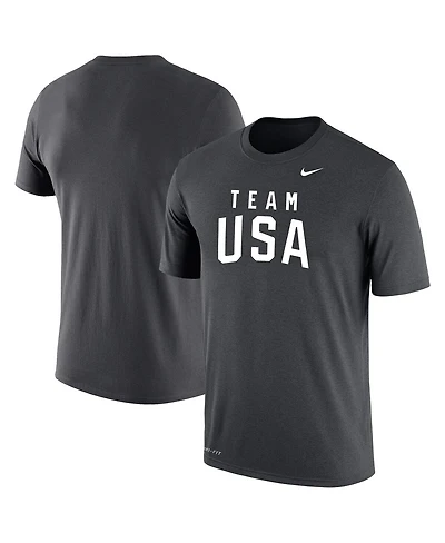 Nike Men's Anthracite Team Usa Olympic Performance T-Shirt
