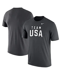 Nike Men's Anthracite Team Usa Olympic Performance T-Shirt