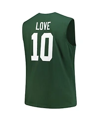 Fanatics Men's Jordan Love Green Bay Packers Big Tall Muscle Tank Top