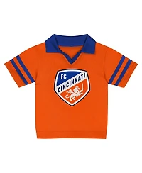 Outerstuff Toddler 2-Piece Orange Fc Cincinnati Charming Dude Top and Short Set