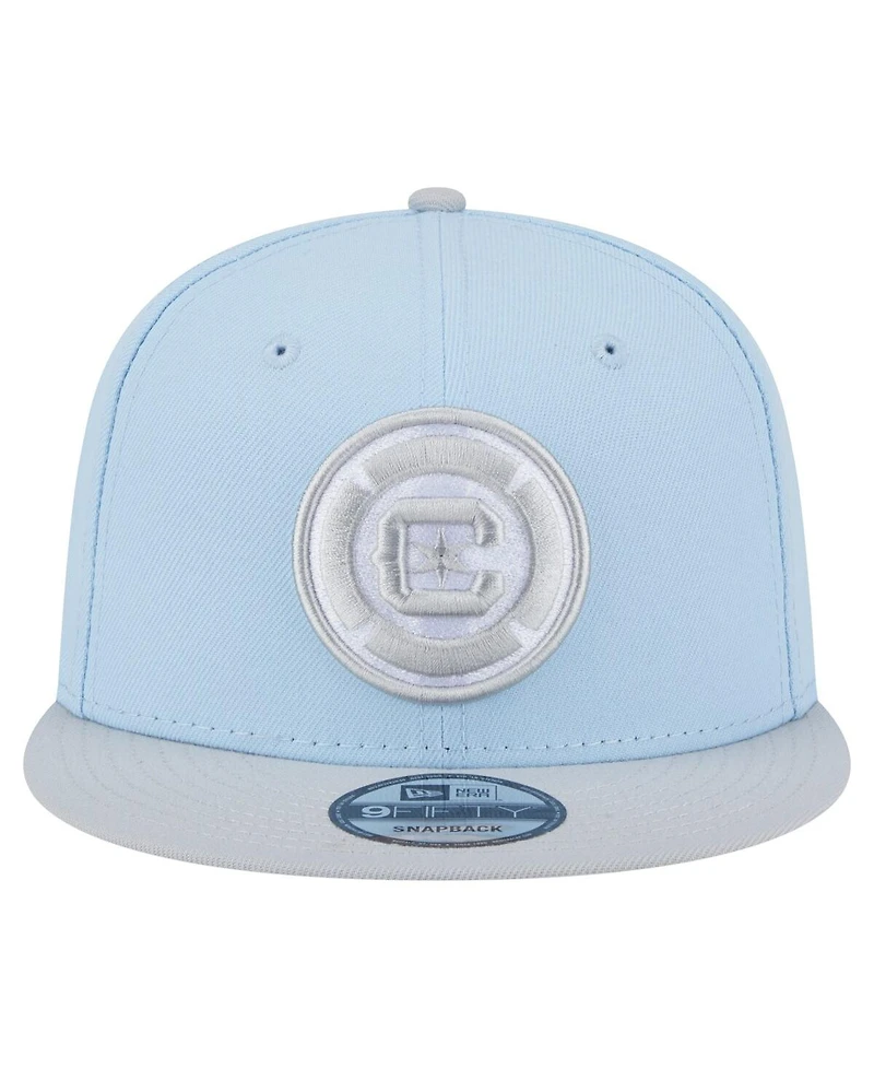 New Era Men's Light Blue Chicago Fire Color Pack Two-Tone 9FIFTY Snapback Hat
