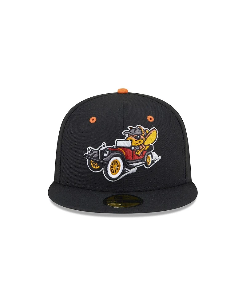 New Era Men's Black Winston-Salem Dash Theme Nights 59FIFTY Fitted Hat
